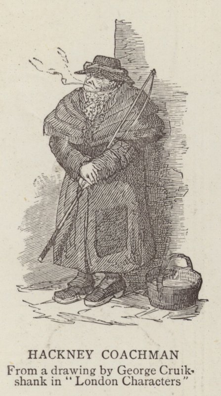 Hackney Coachman od George Cruikshank