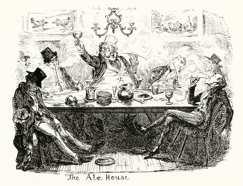 The Ale House (rytina) od George Cruikshank