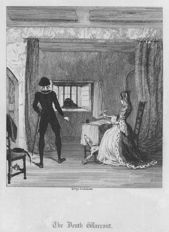 Rozkaz smrti (rytina) od George Cruikshank