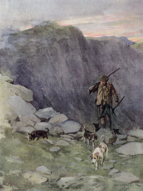 Highland fox-hunter (barva litho) od George Denholm Armour