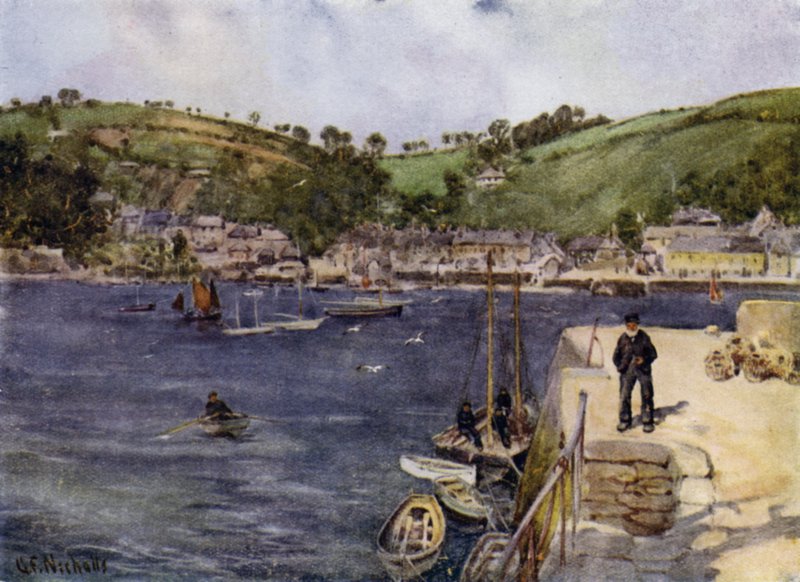Flushing, z Falmouth (barevné litho) od George Franck Nicholls