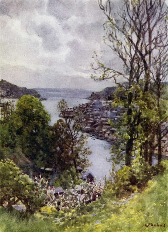 Fowey (barevné lito) od George Franck Nicholls