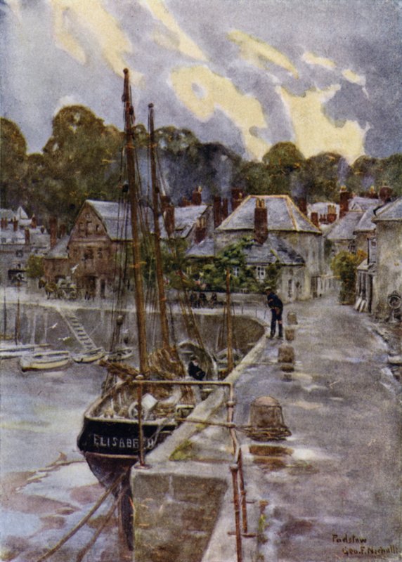 Padstow, déšť odchází od George Franck Nicholls