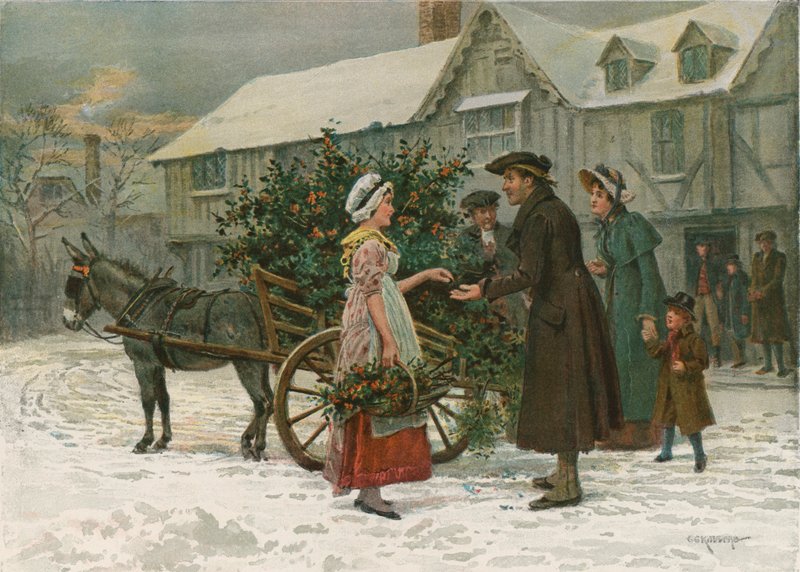 Vozík Holly Cart od George Goodwin Kilburne