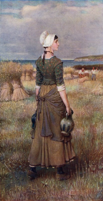 Evangeline (barva lito) od George Henry (after) Boughton