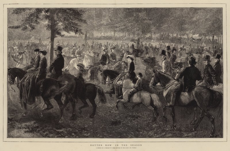 Rotten Row v sezóně od George Housman Thomas