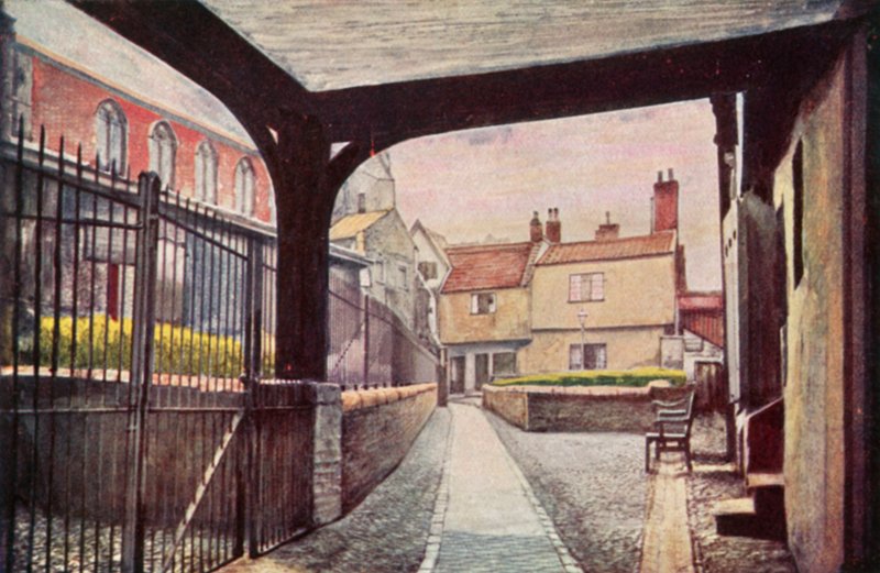 Tombland Alley (barevná lito) od George Parsons Norman