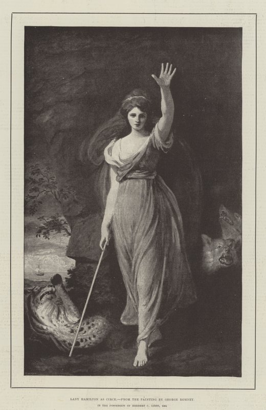 Lady Hamilton jako Circe od George Romney