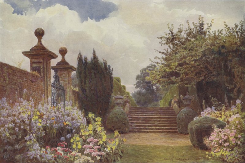 Penshurst, The Terrace Steps od George Samuel Elgood