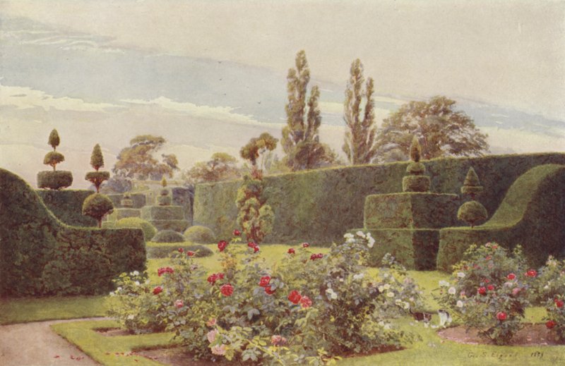 Růžová zahrada, Arley od George Samuel Elgood
