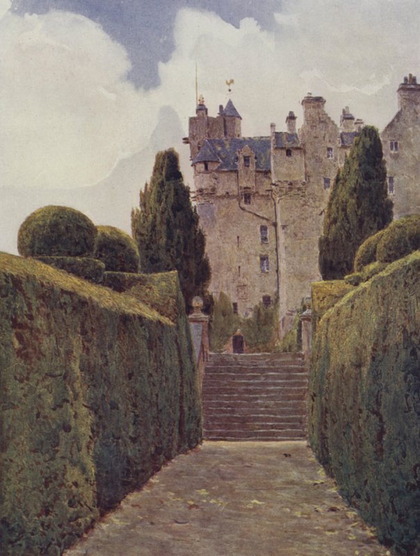 The Yew Walk, Crathes od George Samuel Elgood