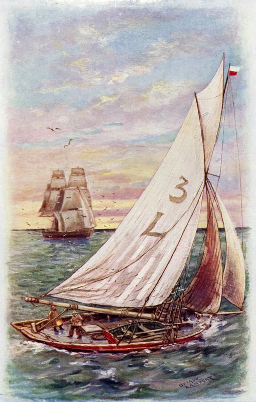 Pilotní člun (barva litho) od George Washington Lambert