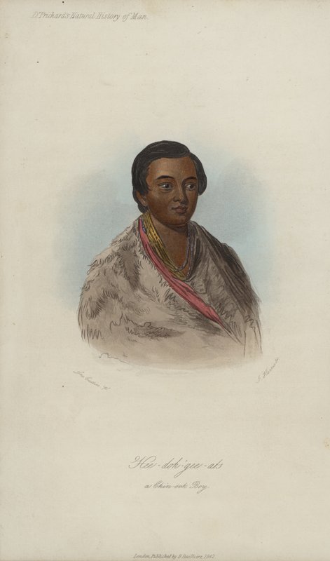 Hee-doh-?gee-ats, A Chin-ook Boy (akvatinta) od George after Catlin