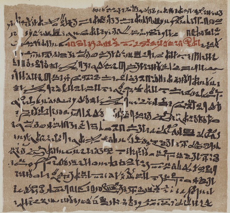 Starověký egyptský papyrus od German School