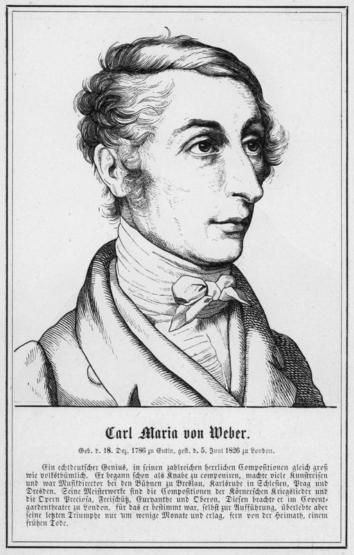 Carl Maria von Weber (rytina) od German School