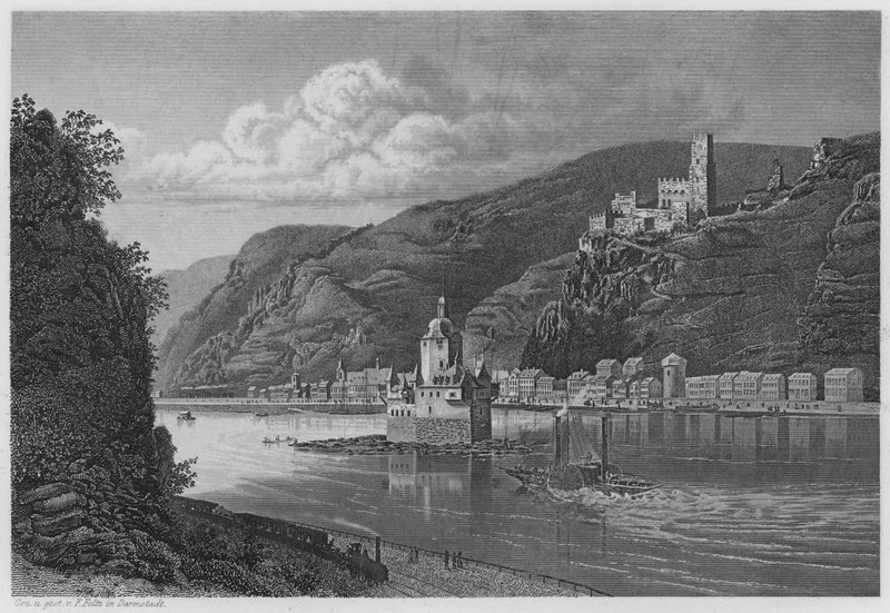 Caub And The Palatinate (rytina) od German School