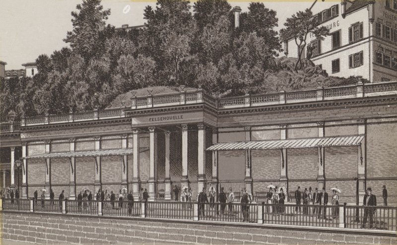 skalní pramen (litho) od German School