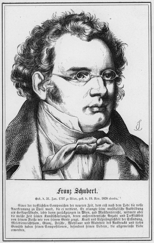Franz Schubert (rytina) od German School