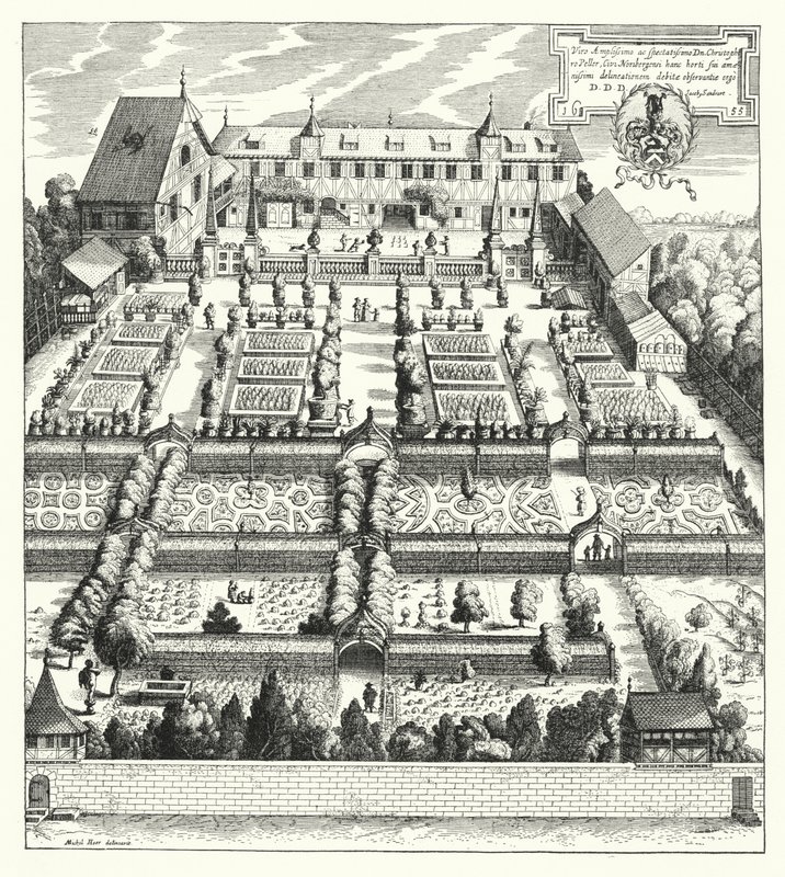 Zahrada Christopha Pellera v Norimberku od German School