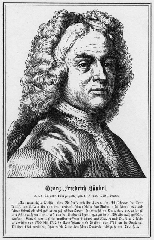 Georg Friedrich Handel (rytina) od German School
