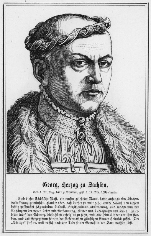 George, vévoda ze Saska (rytina) od German School