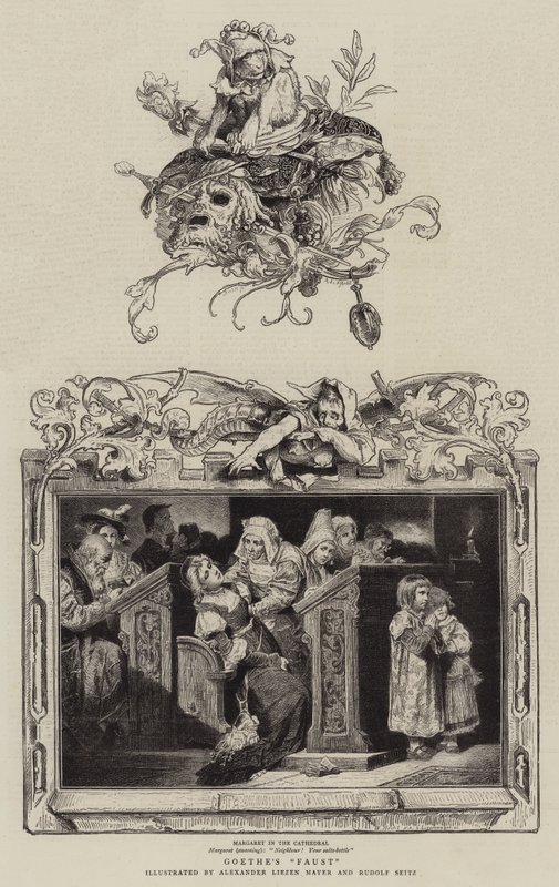 Goethův "Faust" (rytina) od German School