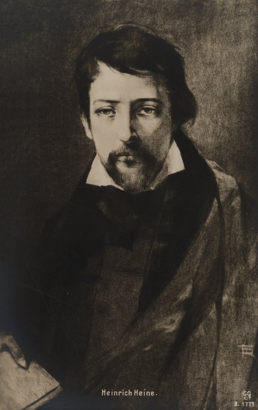 Heinrich Heine (litho) od German School