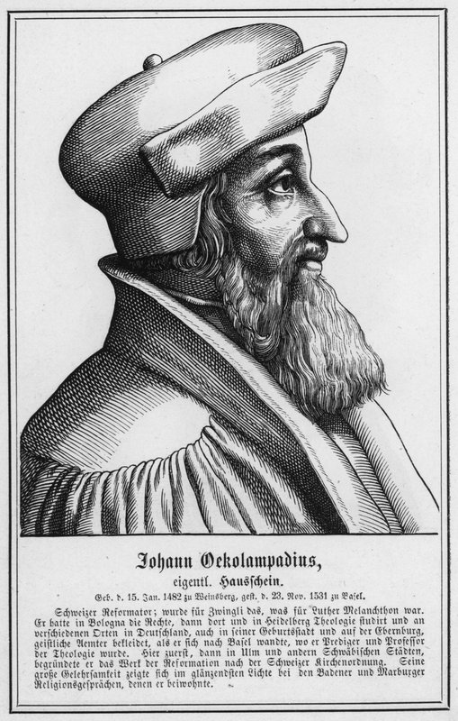 Johann Oekolampadius (rytina) od German School