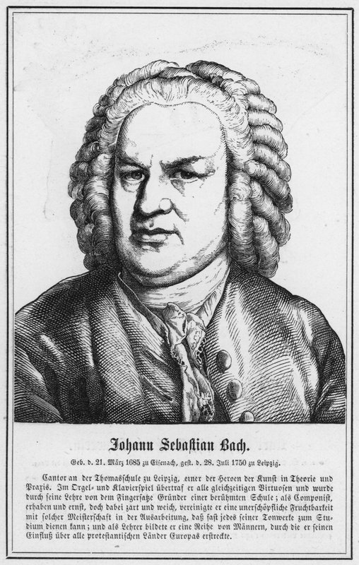 Johann Sebastian Bach (rytina) od German School