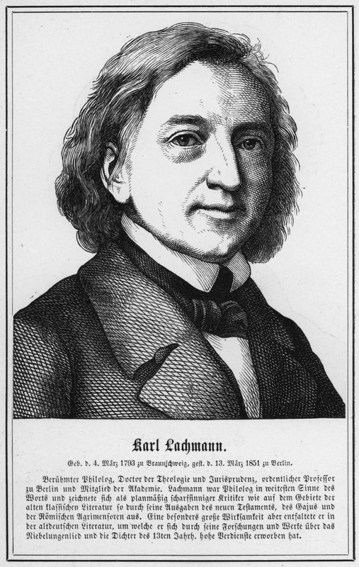 Karl Lachmann (rytina) od German School