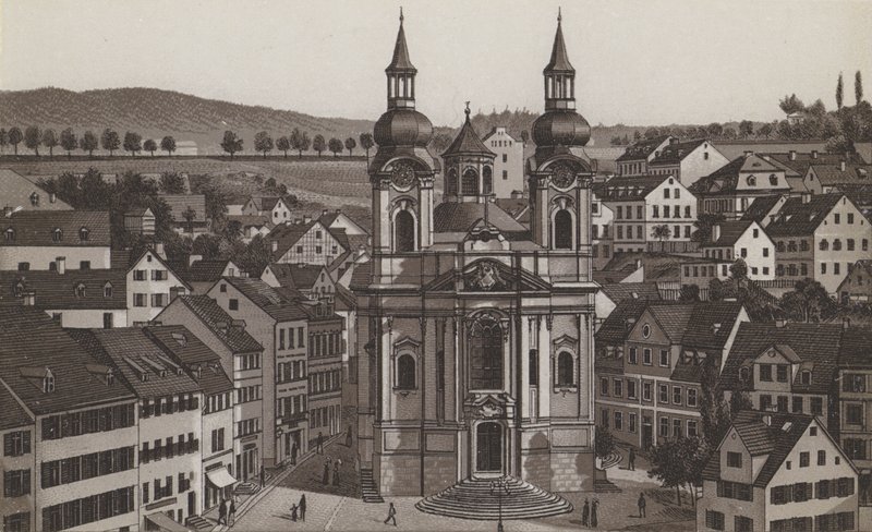 Katholische Kirche (litho) od German School