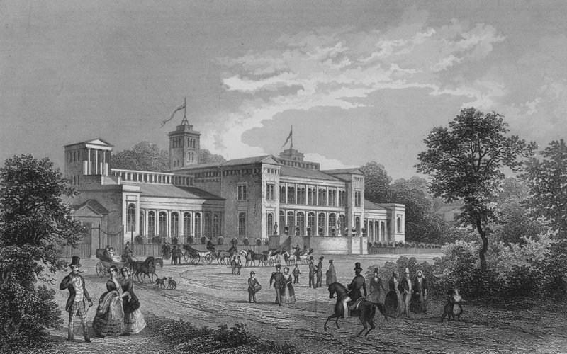 Kroll Opera House, Berlín (ocelová rytina) od German School