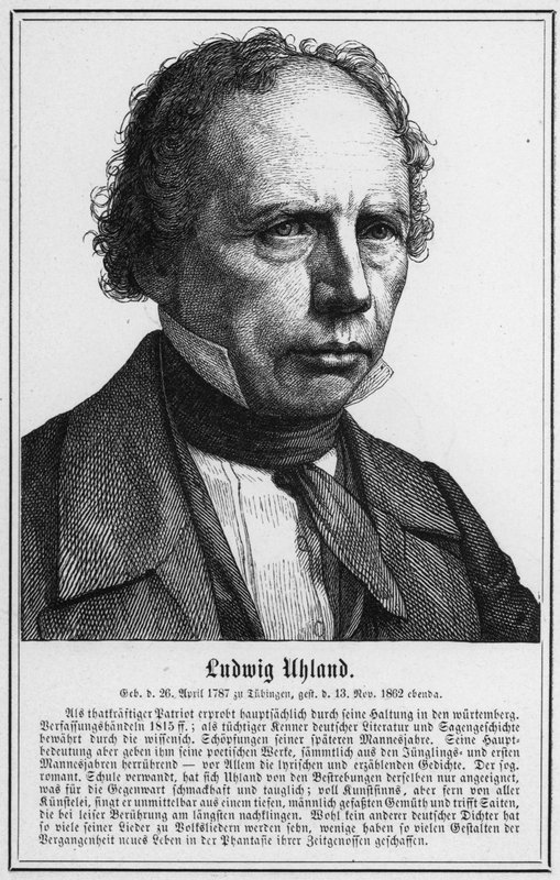Ludwig Uhland (rytina) od German School