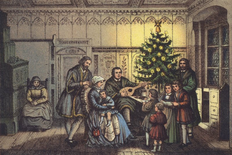 Luthera o Vánocích, v kruhu své rodiny od German School