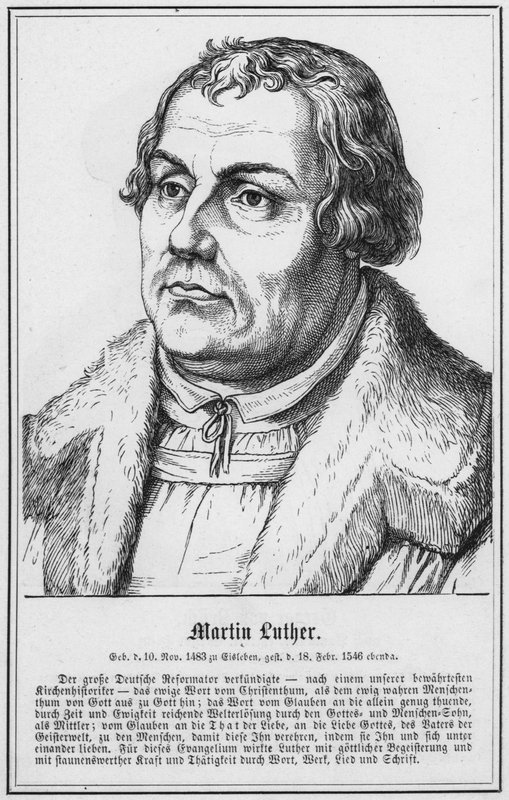 Martin Luther (rytina) od German School