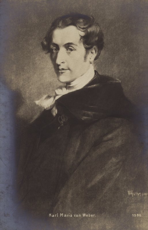 Portrét Carla Maria von Webera od German School