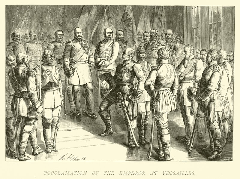 Provolání císaře ve Versailles od German School