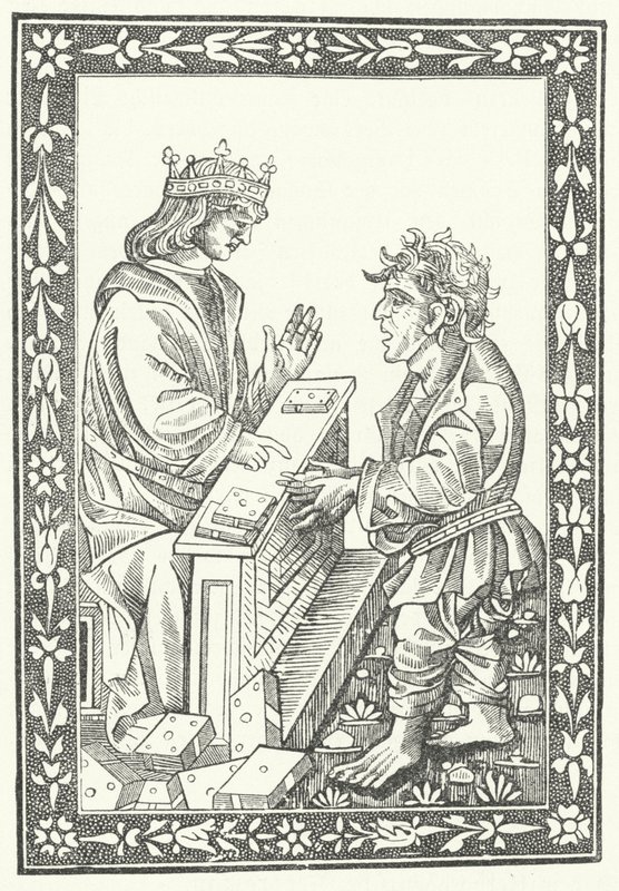 Solomon a Marcolf (rytina) od German School