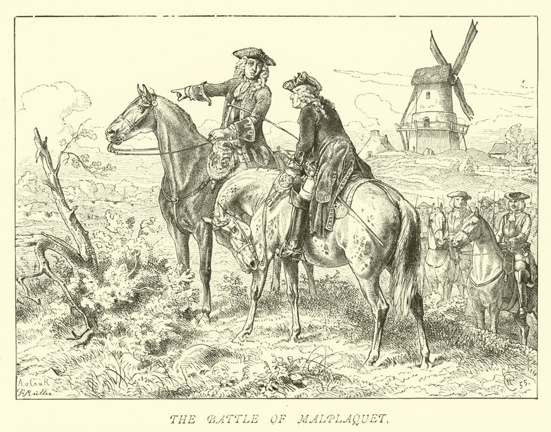 Bitva o Malplaquet od German School
