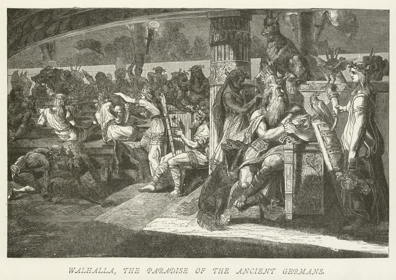 Walhalla, ráj starých Germánů od German School