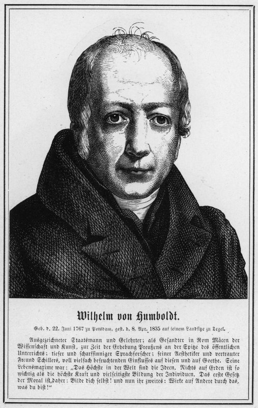 Wilhelm von Humboldt (rytina) od German School