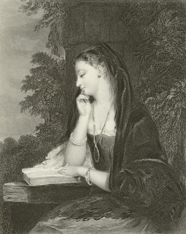 Panenská meditace od Gilbert Stuart Newton