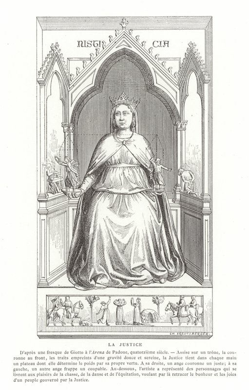 Spravedlnost od Giotto di Bondone