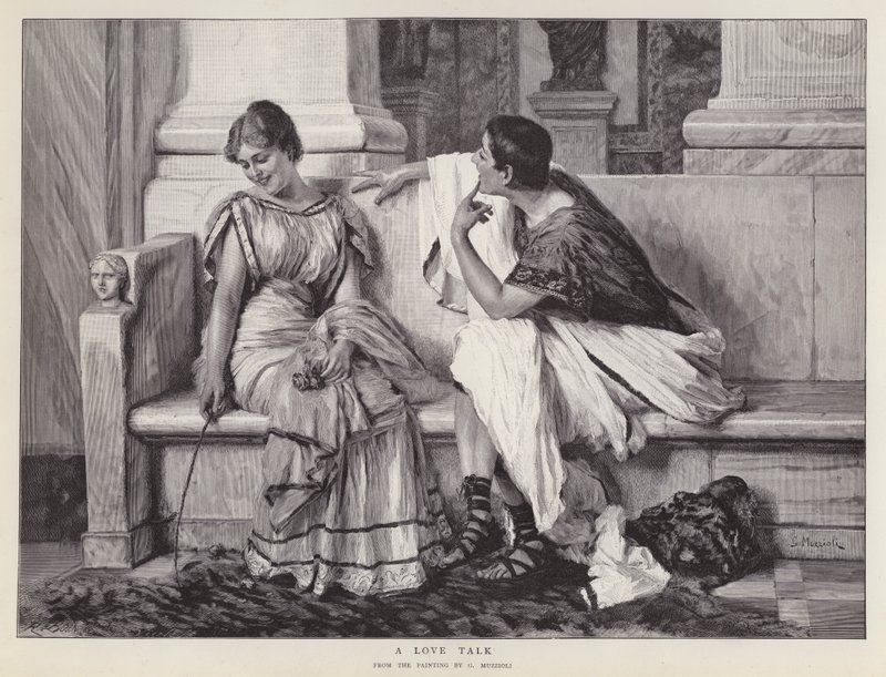 A Love Talk (litho) od Giovanni Muzzioli