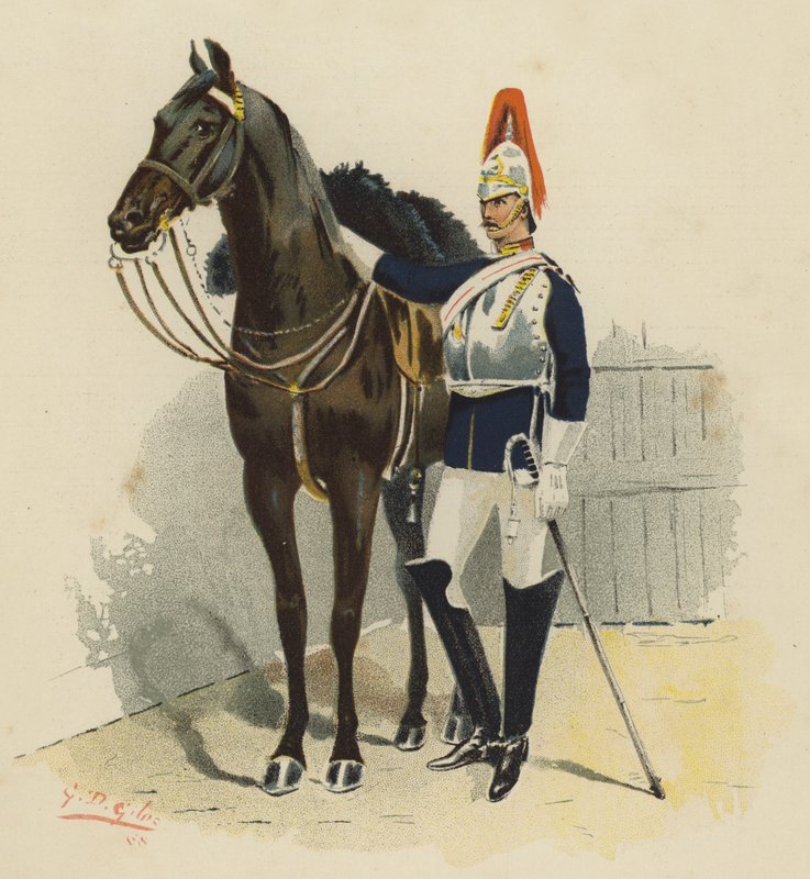 Koňská stráž od Godfrey Douglas Giles