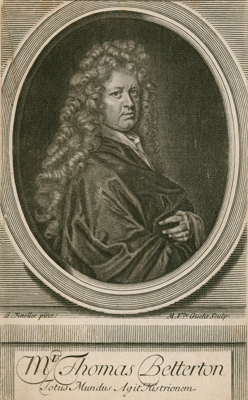 Pan Thomas Betterton, herec od Godfrey Kneller