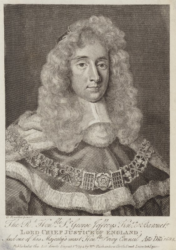 Sir George Jeffreys, velšský soudce od Godfrey Kneller