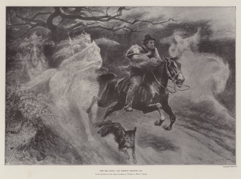 Rytina Erl King od Gordon Frederick Browne