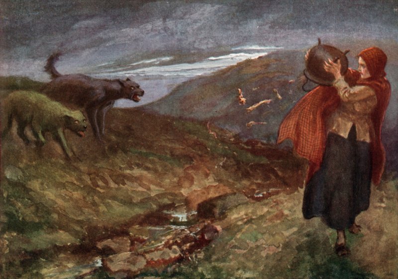 Ilustrace k pohádce O kotlíku od Gordon Frederick after Browne