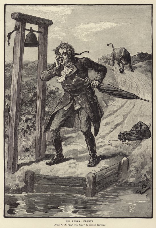 Ahoj! Trajekt! Trajekt! (rytina) od Gordon Frederick (after) Browne